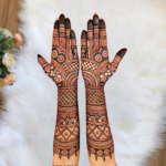 Premium Bridal Mehndi Stencil | D2-Black - Image 2