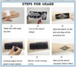 Premium Bridal Mehndi Stencil | D2-Black - Image 4