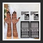 Premium Bridal Mehndi Stencil | D2-Black