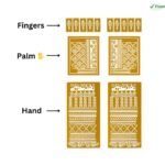 Premium Bridal Mehndi Stencil (Copy) - Image 5